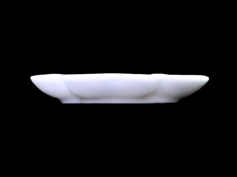 伊万里　瀬戸　染付　藤の図　木瓜型変形皿　豆皿　E685AS-fbqd