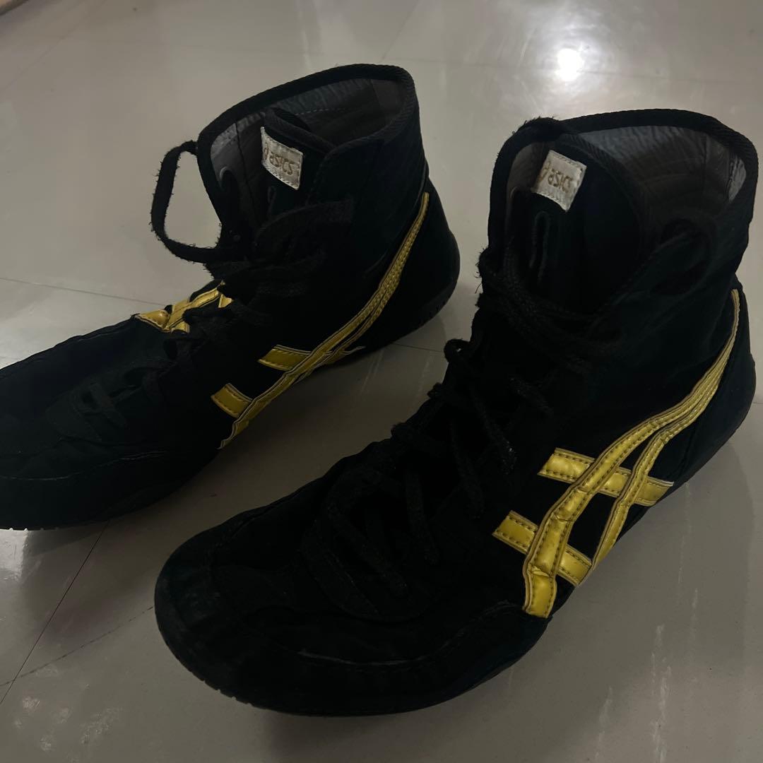 ASICS ボクシングシューズ ブラック/イエロー