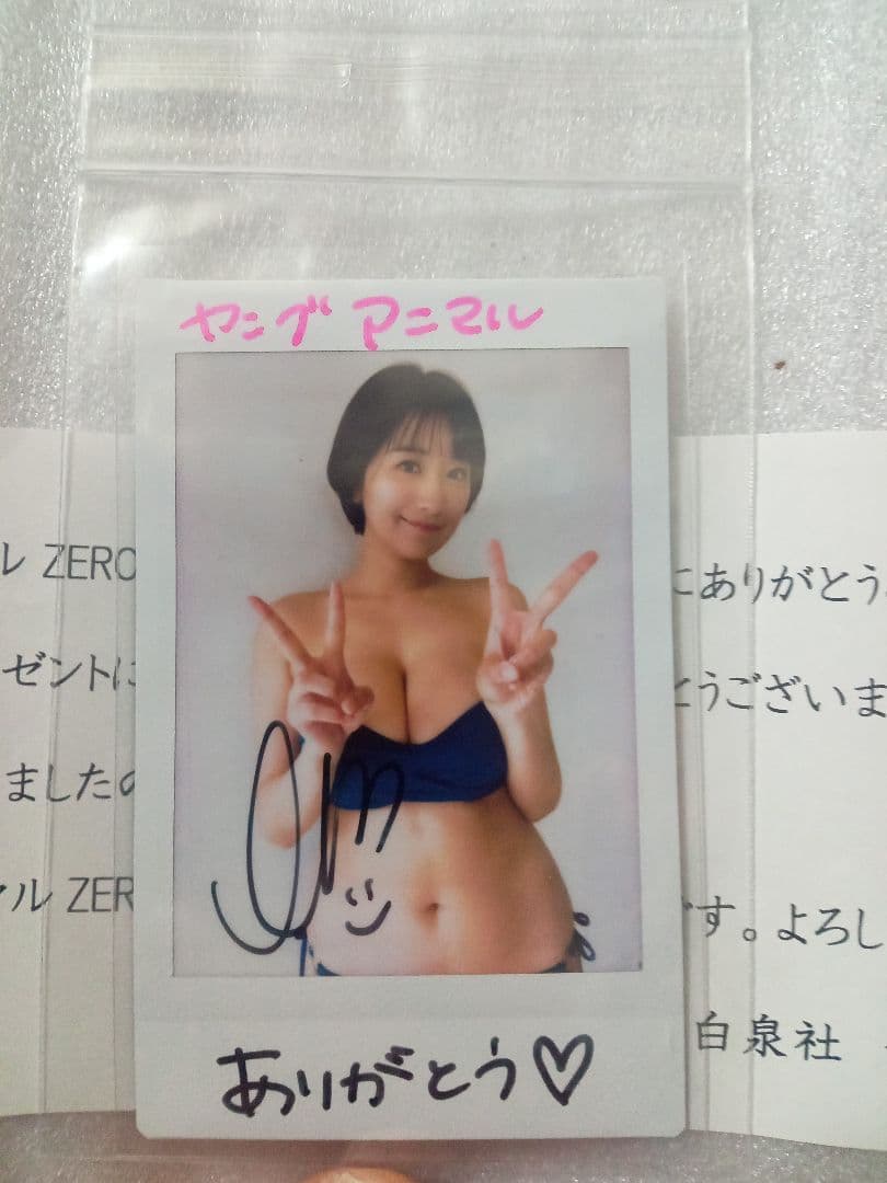 【1/5まで出品】榎原衣那　直筆サイン入りチェキ　当選通知書あり