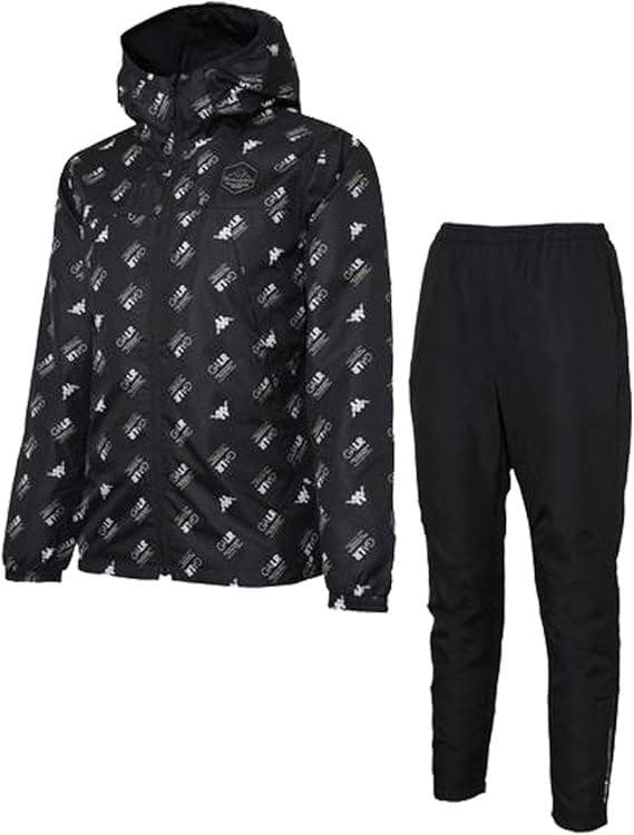 Kappa ウインドジャケット パンツ 上下セット ブラック S