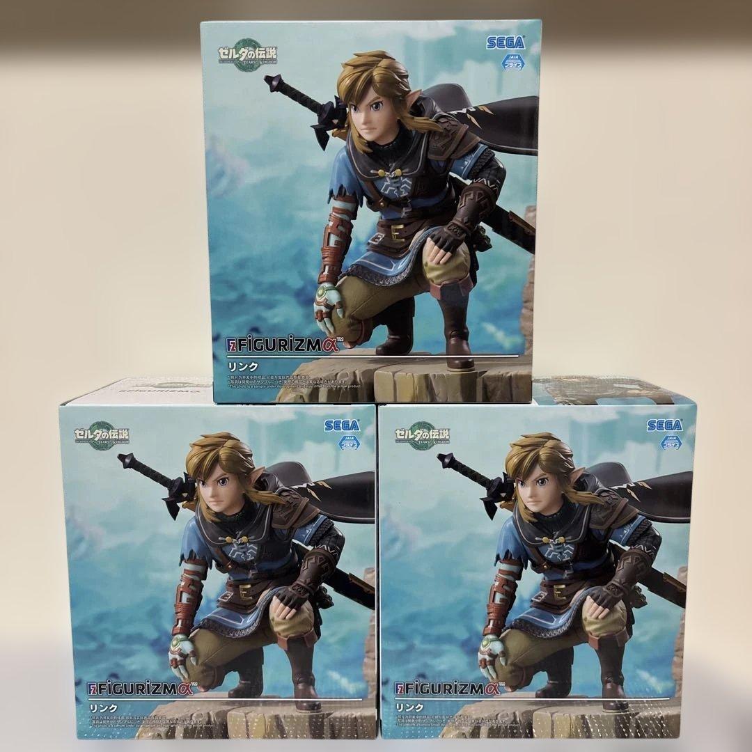 ゼルダの伝説　ティアキン　リンク　フィギュア　3個セット