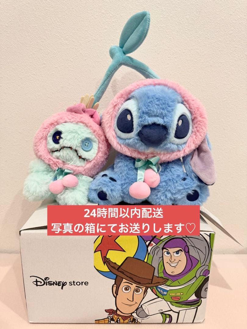 スティッチ＆スクランプ ぬいぐるみ GLOSSY FRUITS ディズニーストア