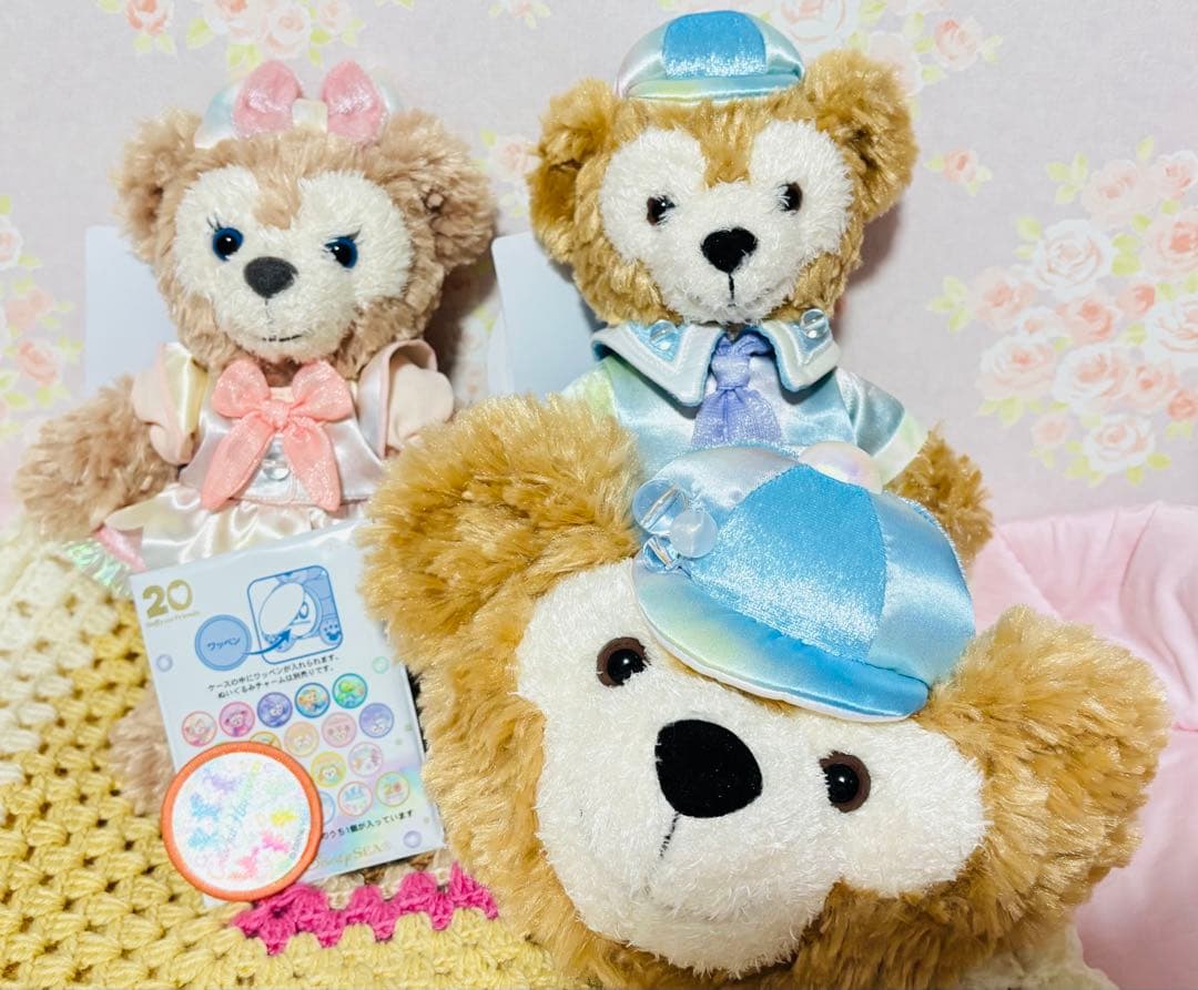ダッフィー シェリーメイ 20周年 カラフルハピネス ポージープラッシー ぬい