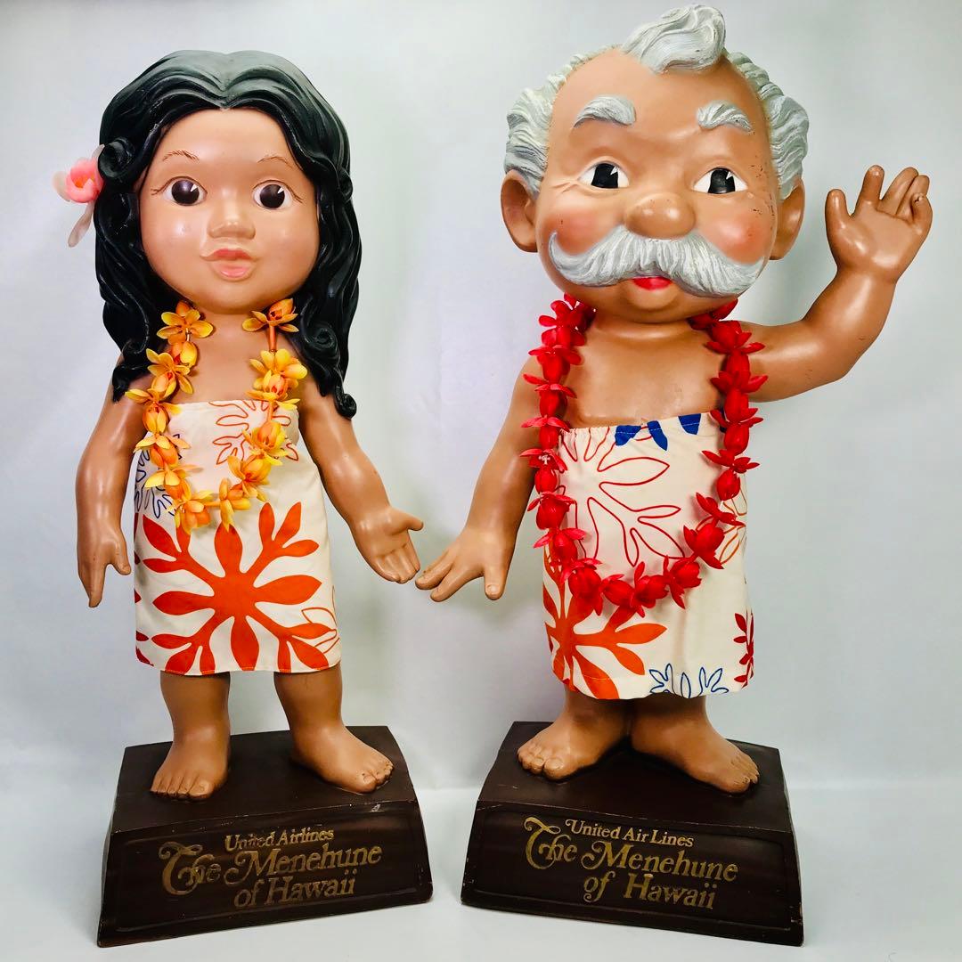メネフネ ユナイテッドエアライン アンクル&アンティ2体セット 当時物 極上品