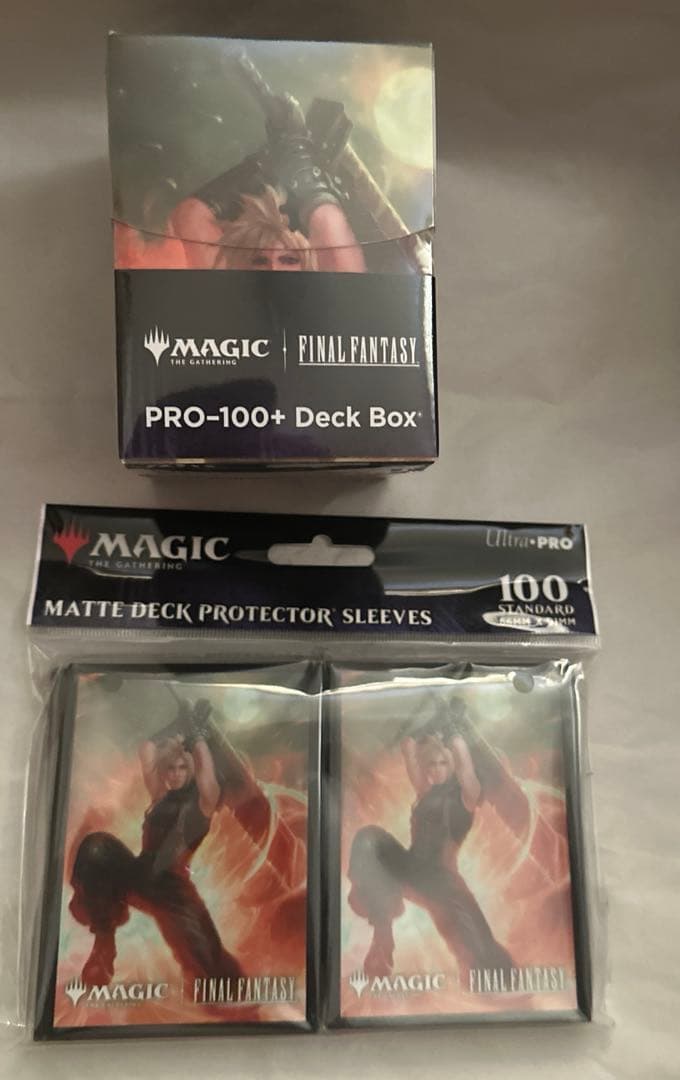MTG【元ソルジャー、クラウド】デッキボックス+スリーブセット