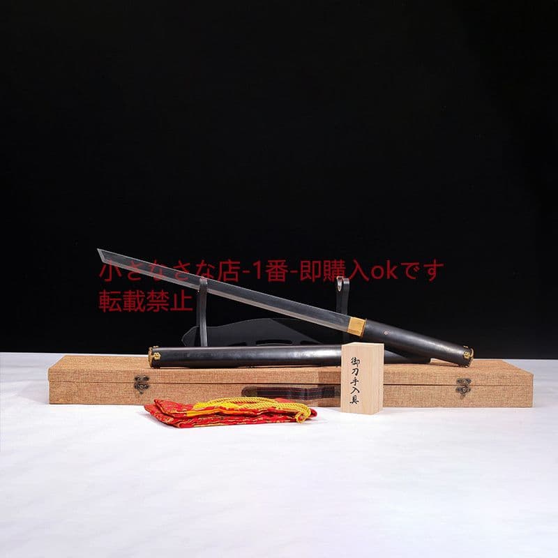 シンプル梅唐横刀黒白檀 古兵器 武具 刀装具 日本刀 模造刀 居合刀