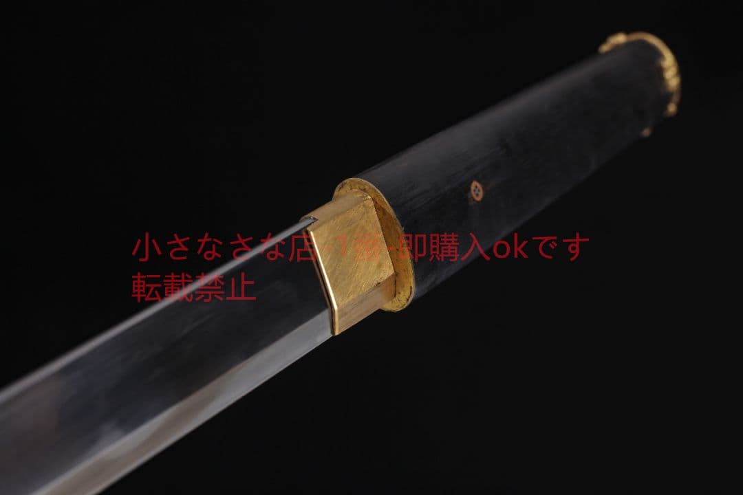 シンプル梅唐横刀黒白檀 古兵器 武具 刀装具 日本刀 模造刀 居合刀