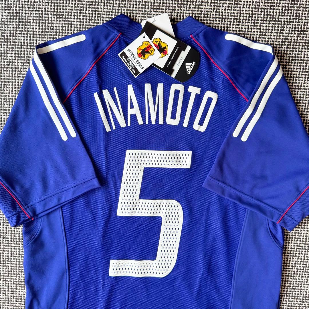 【新品タグ付き・デッドストック】稲本潤一 ＃５ 日本代表（H）２００２日韓W杯