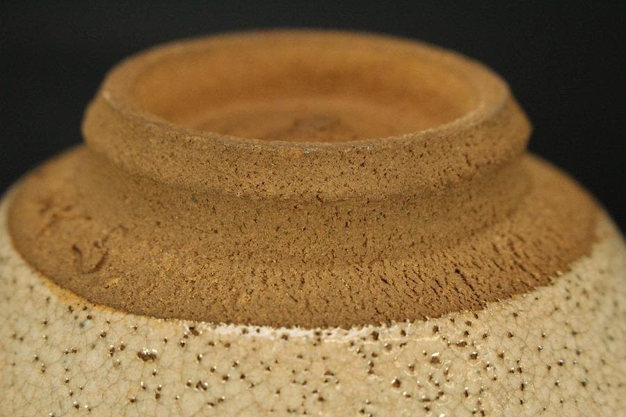 茶道具 灰志野 茶碗 寺田美山造 共箱 美品 739
