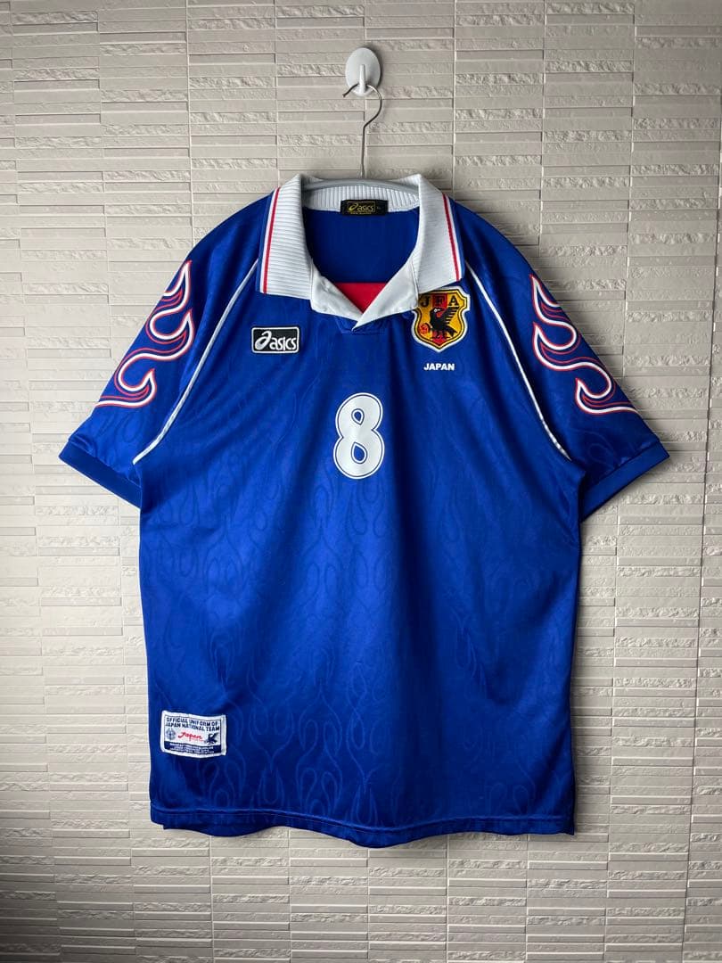 90s 中田英寿 サッカー 日本代表 ユニフォーム 98年 ゲームシャツ