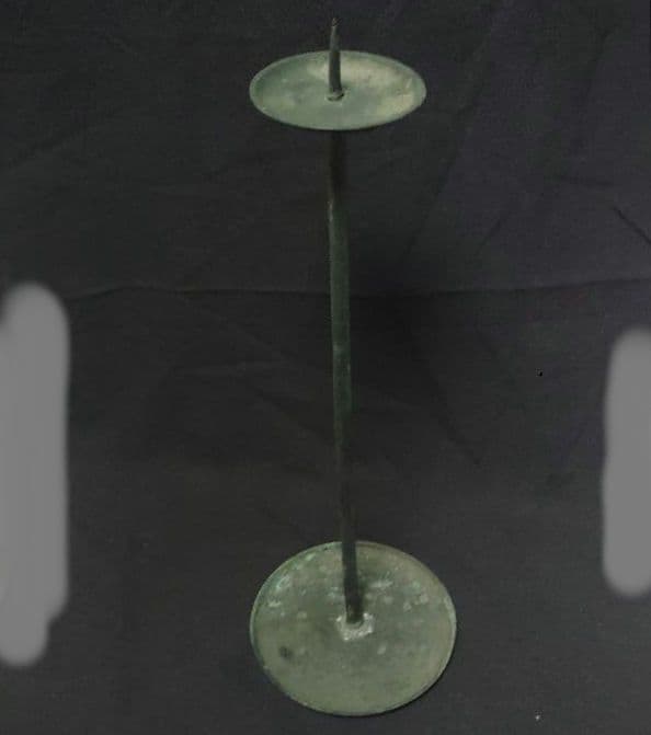 燭台　銅製　大型　高さ約59cm　キャンドルスタンド　アンティーク　骨董　ウラ1