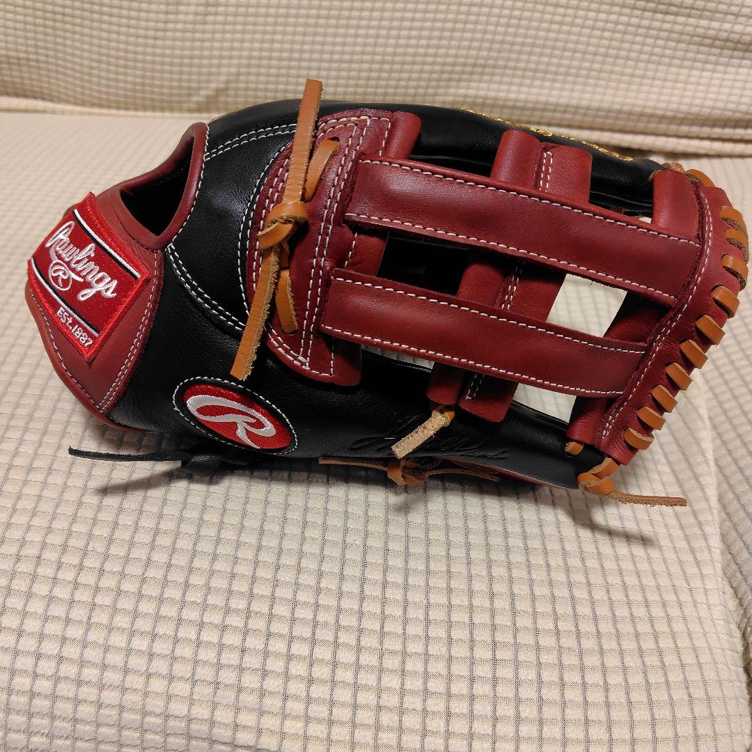Rawlings 硬式野球グローブ 黒/赤