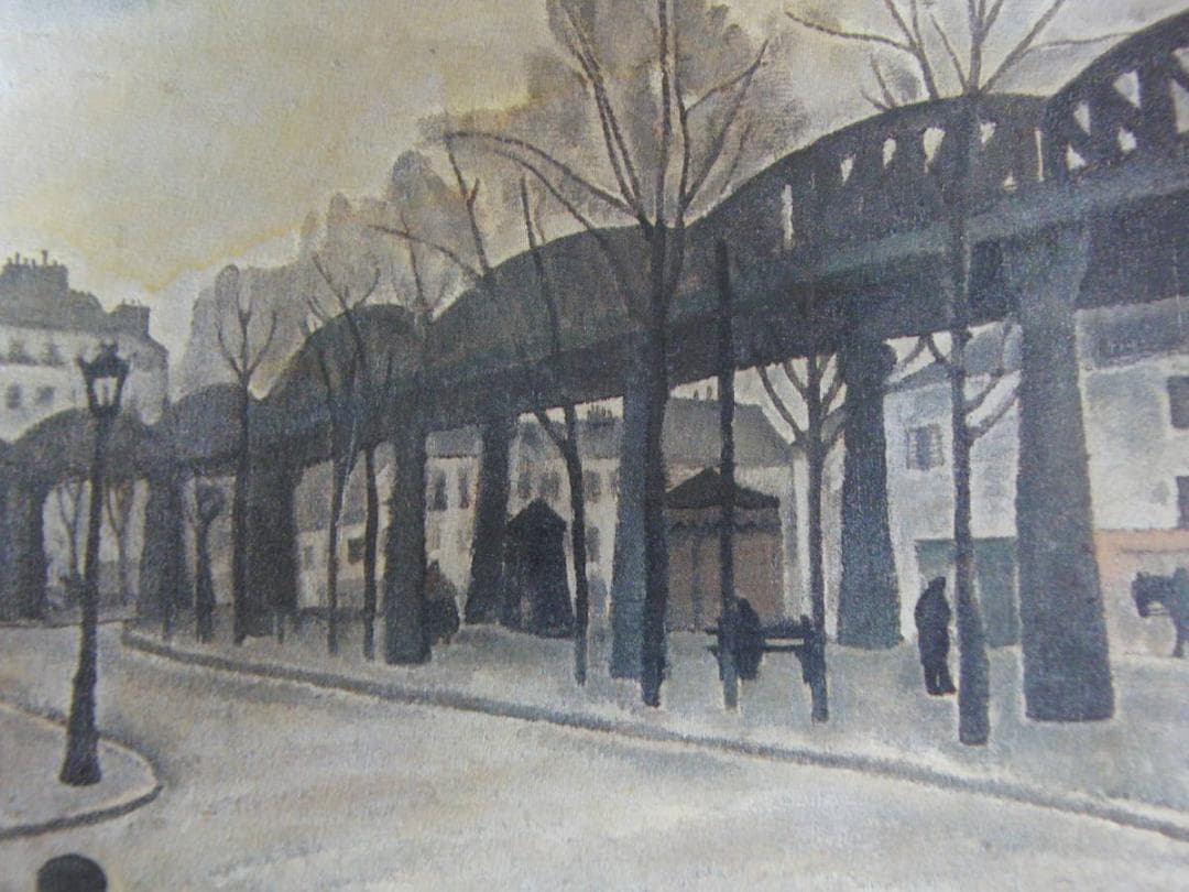藤田嗣治、「Le Metro aerien a Paris」
