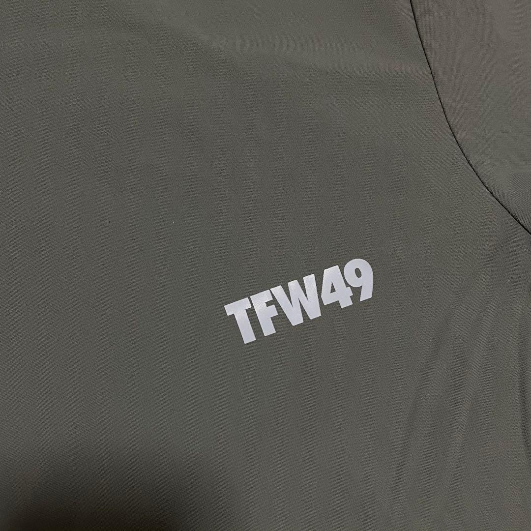 TFW49 モックネック　ロングTシャツ　カーキ　M 新品未使用　ゴルフ