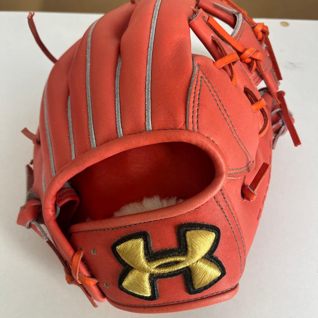 Under Armour アンダーアーマー硬式グローブ 赤オレンジ