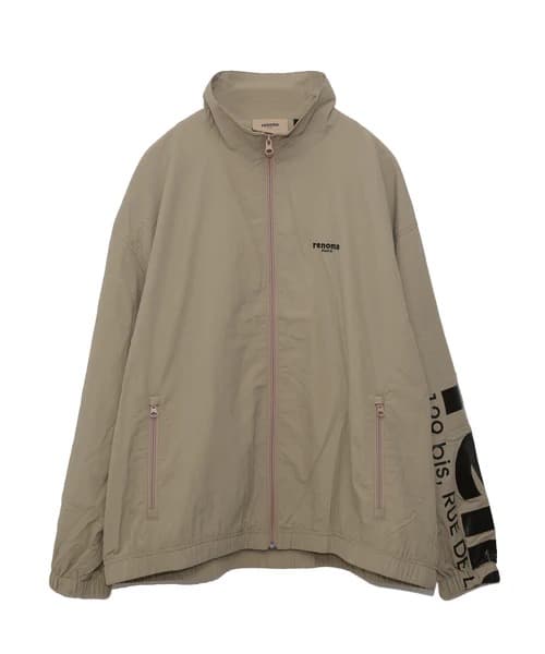 renoma ビッグロゴナイロンジャケット　Mサイズ　ベージュ