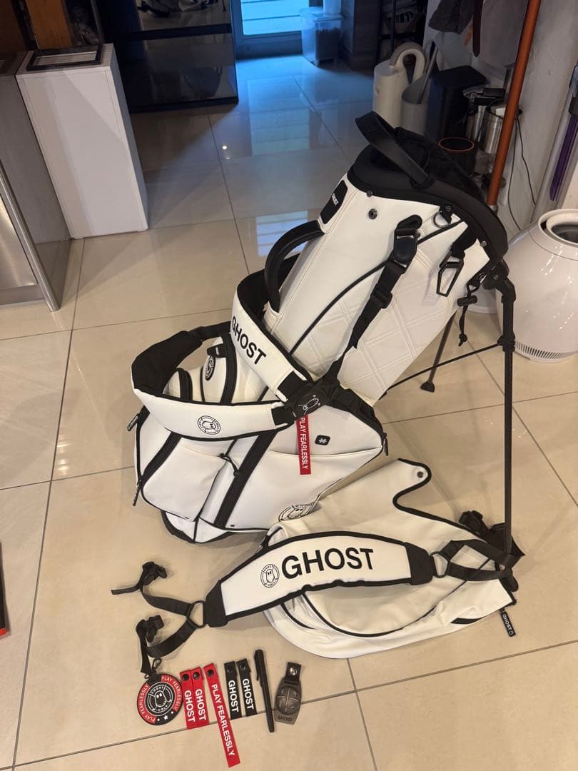 美品GHOST GOLF キャディバッグ 7分割 11インチ ゴースト