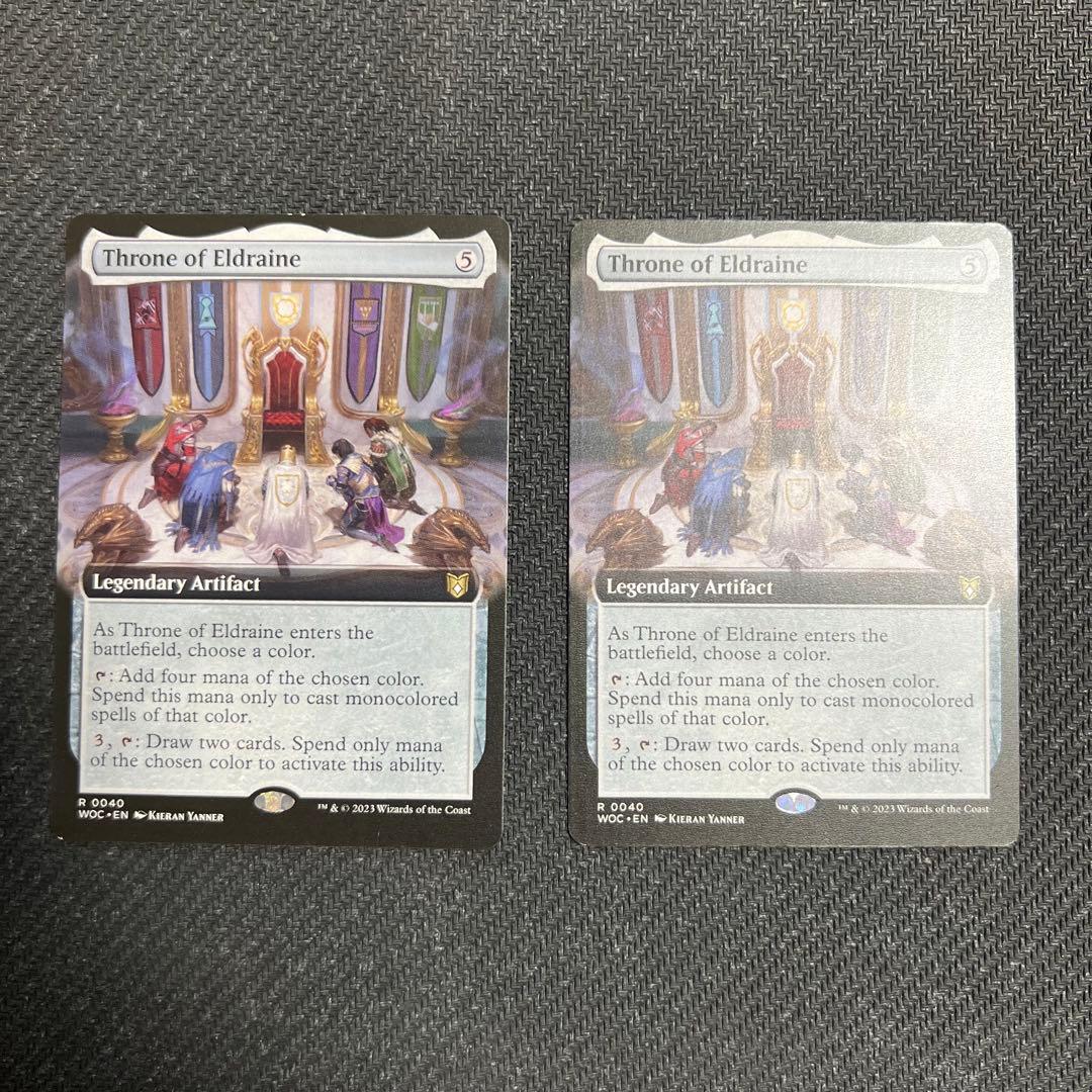 MTG WOC エルドレインの玉座 英語版 拡張アート 2枚セット