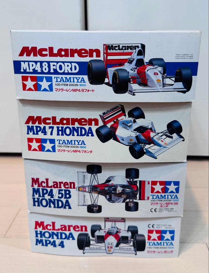 【未組立】 タミヤ　マクラーレン　ホンダ　フォード　4台セット　1/20