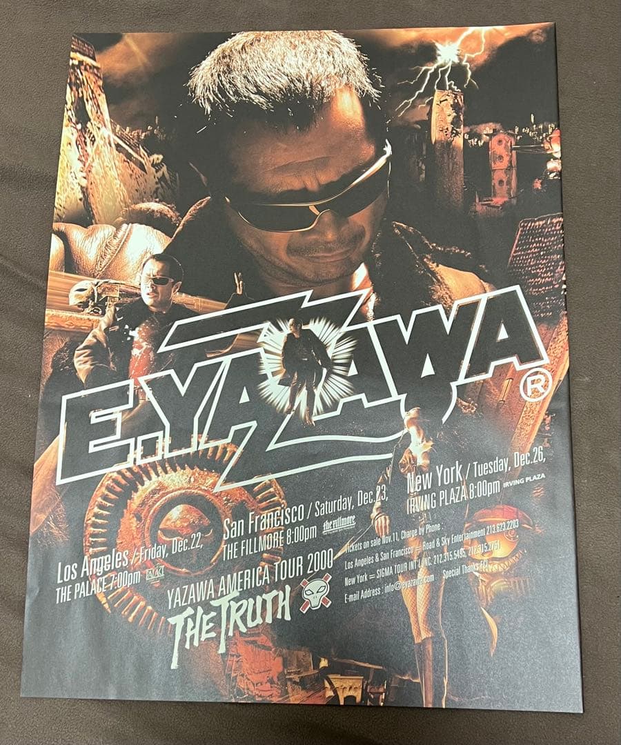 E.YAZAWA 2000年アメリカツアーポスター