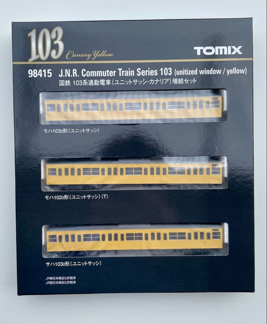 トミックス　98415 国鉄103系ユニットサッシ・カナリア増結セット