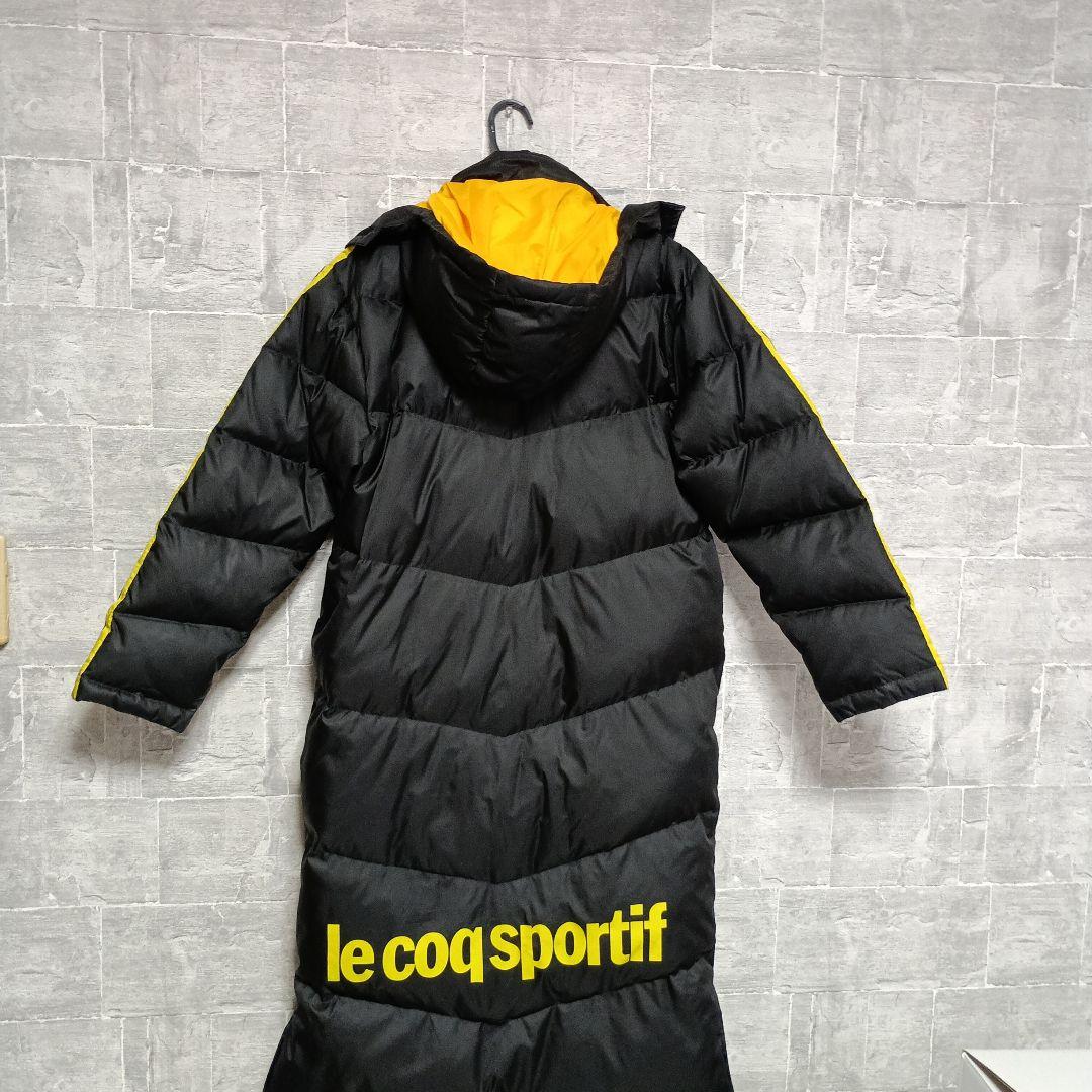 le coq sportit ロングダウンジャケット ブラック/イエロー