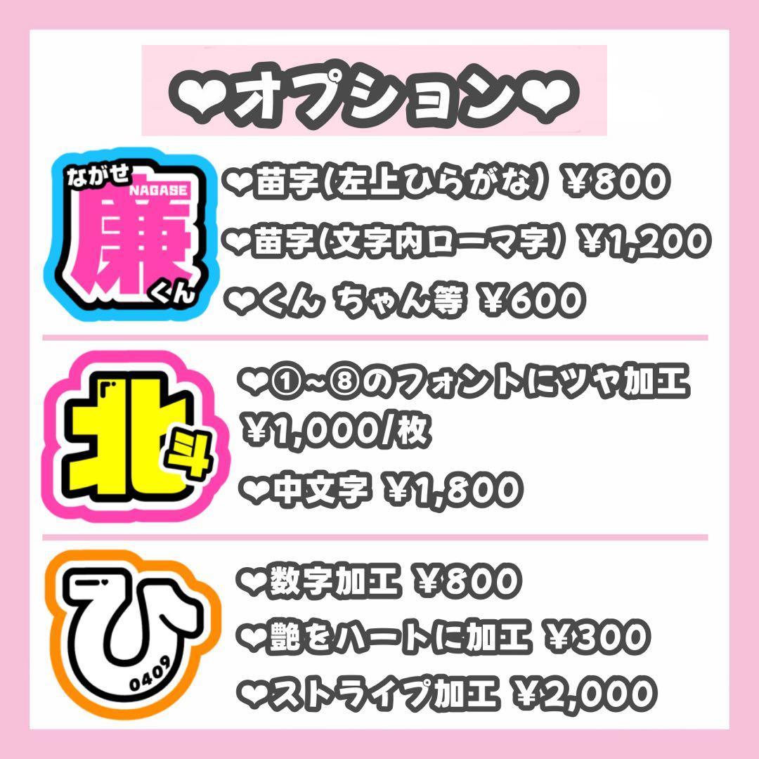 りページ うちわ文字 オーダー うちわ屋さん 連結うちわ 文字パネル