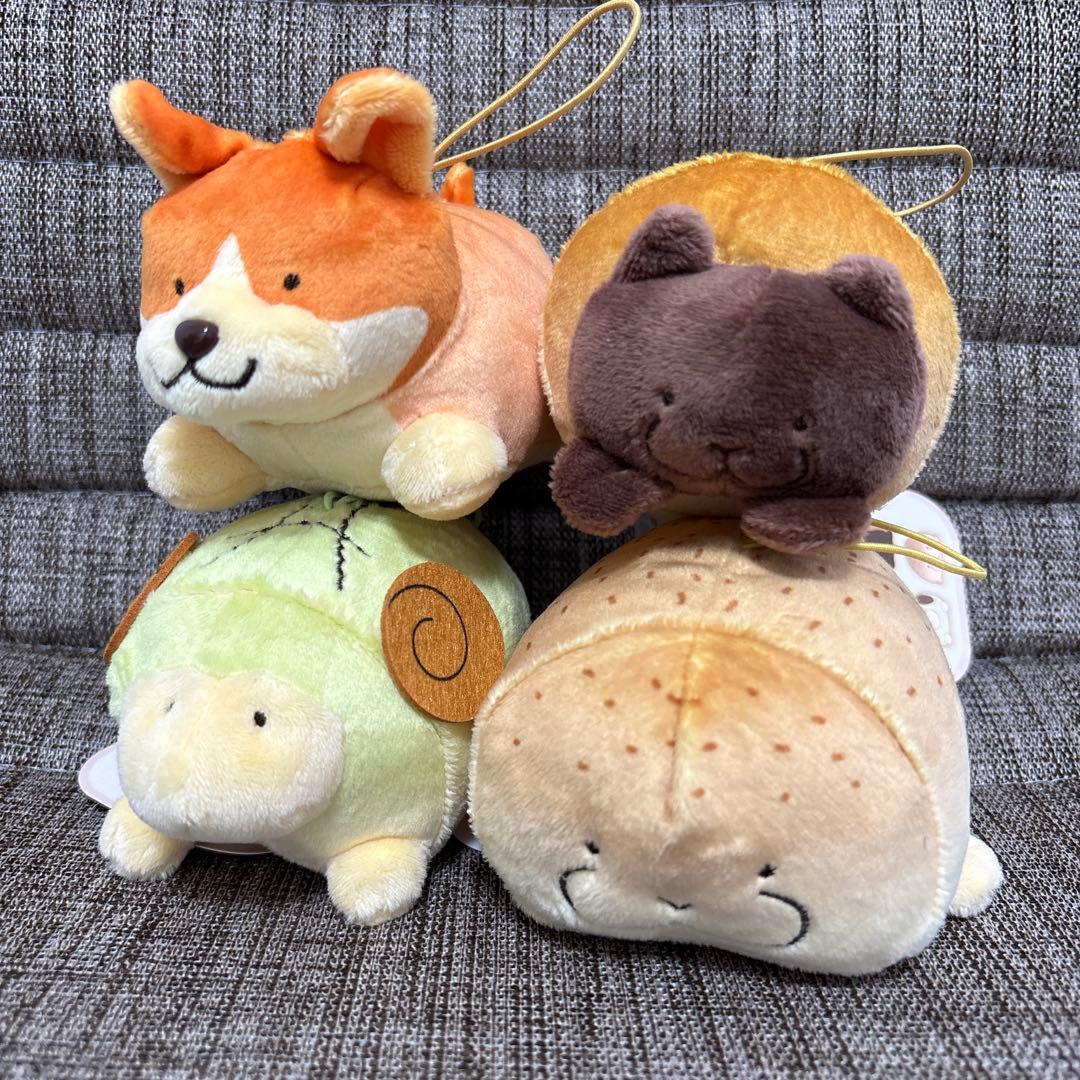 パンズー　マスコットぬいぐるみ　ぱんZoo 全4種セット　新品未使用　美品