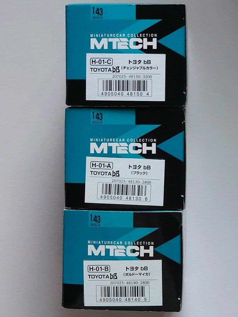 ☆美品★ トヨタ bB 1/43 カラー ミニカー　TOYOTA MTECH