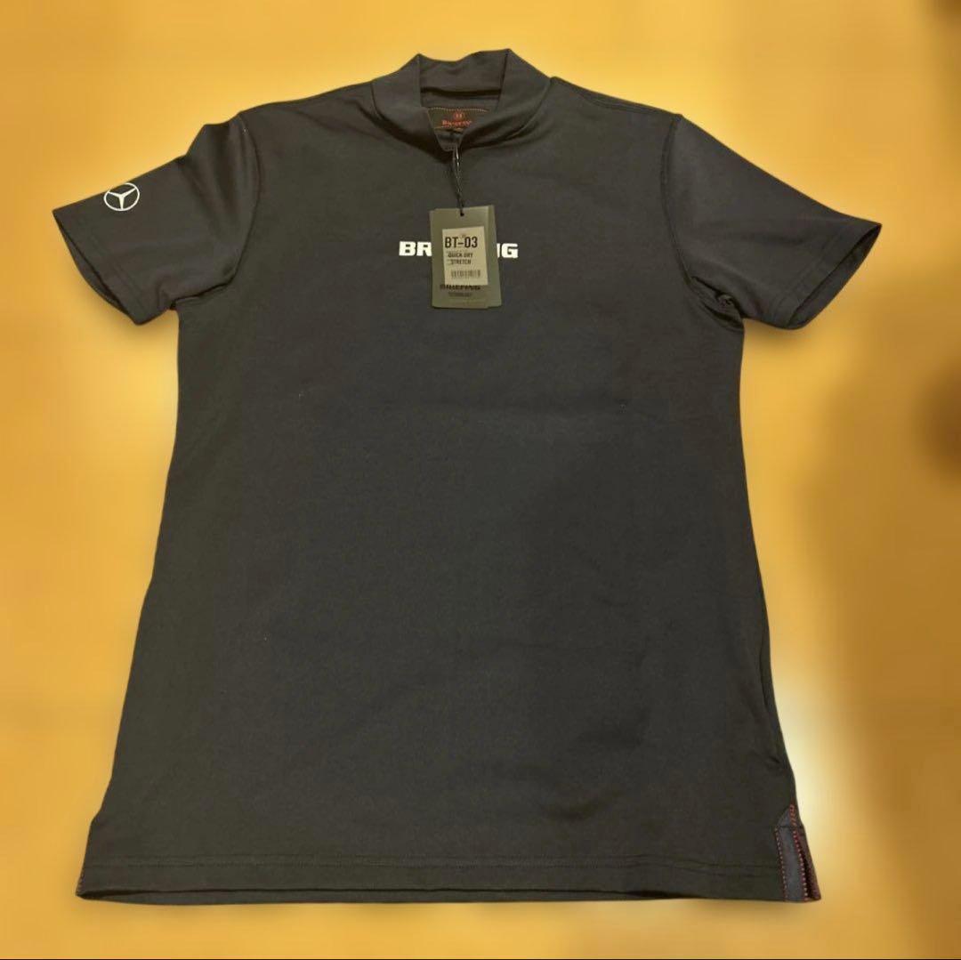 ブリーフィング × メルセデスベンツ ハイネック 半袖 Tシャツ S ゴルフ