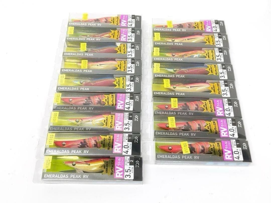 ダイワ エメラルダスピーク 3.5号, RV 4.0号 等 エギ 計17点 新品