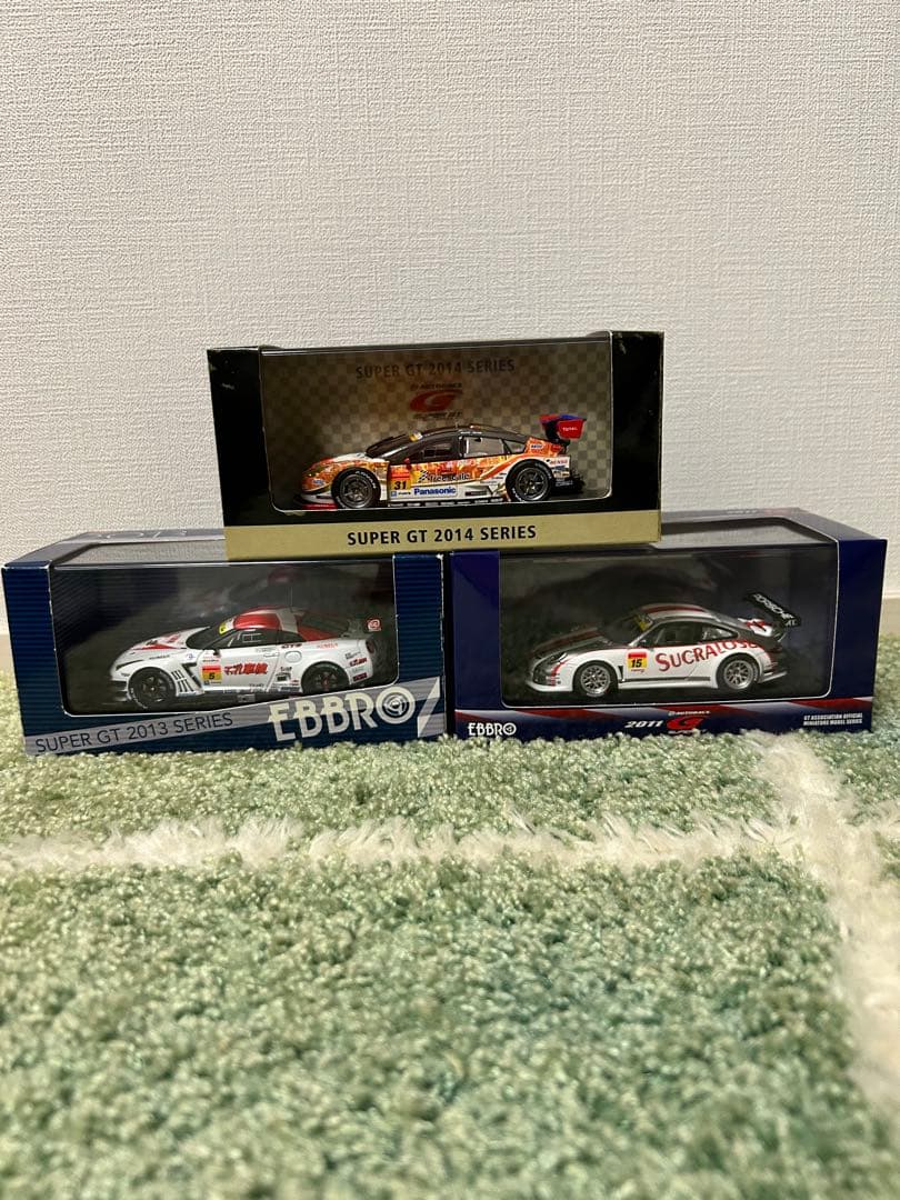 EBBRO　スーパGT 1/43サイズ　ミニカー3台セット