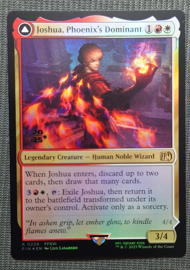 mtg 稀少エラー 反転ホロ フェニックスのドミナントジョシュア プロモFOIL