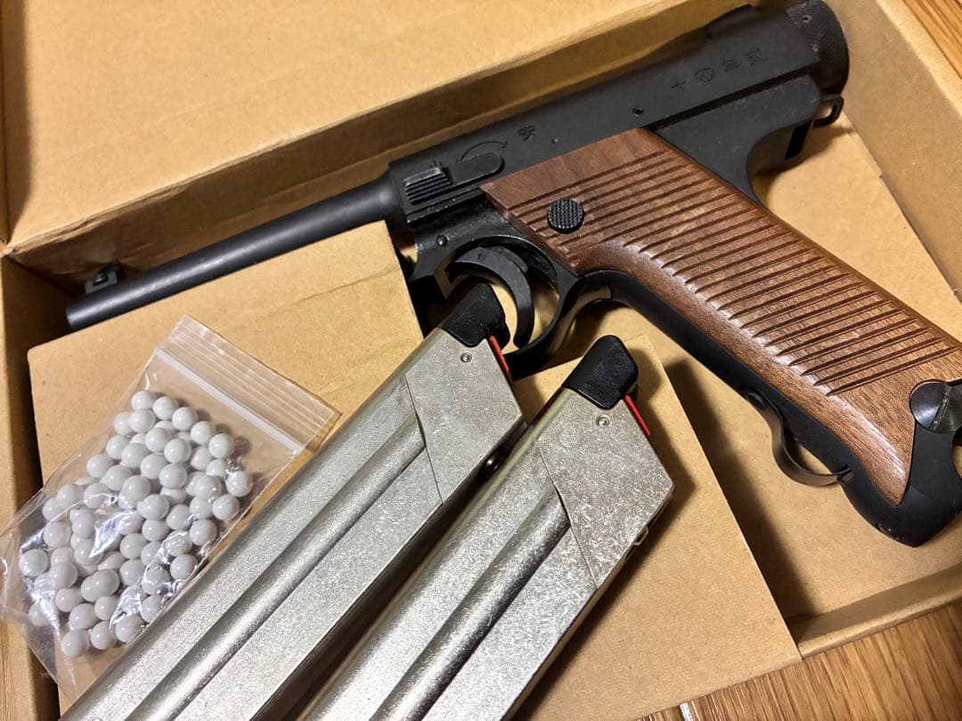 ア*ロ様 マルシン 南部十四年式拳銃 後期型 予備マガジン付き