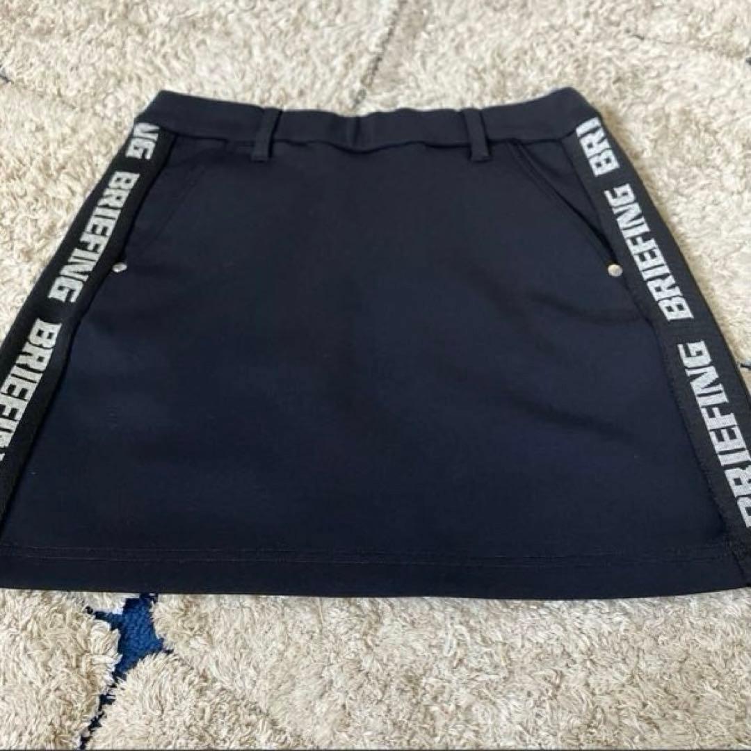 【美品✨】ブリーフィングゴルフ　スカート　ミニスカート　ラインロゴ　ストレッチS