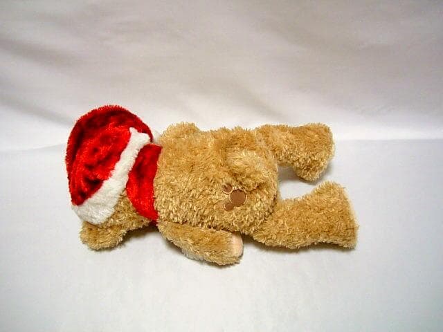 ◆希少◆白タグ　初期　ダッフィー　ぬいぐるみ◆座高約31㎝◆クリスマス　ビーズ入