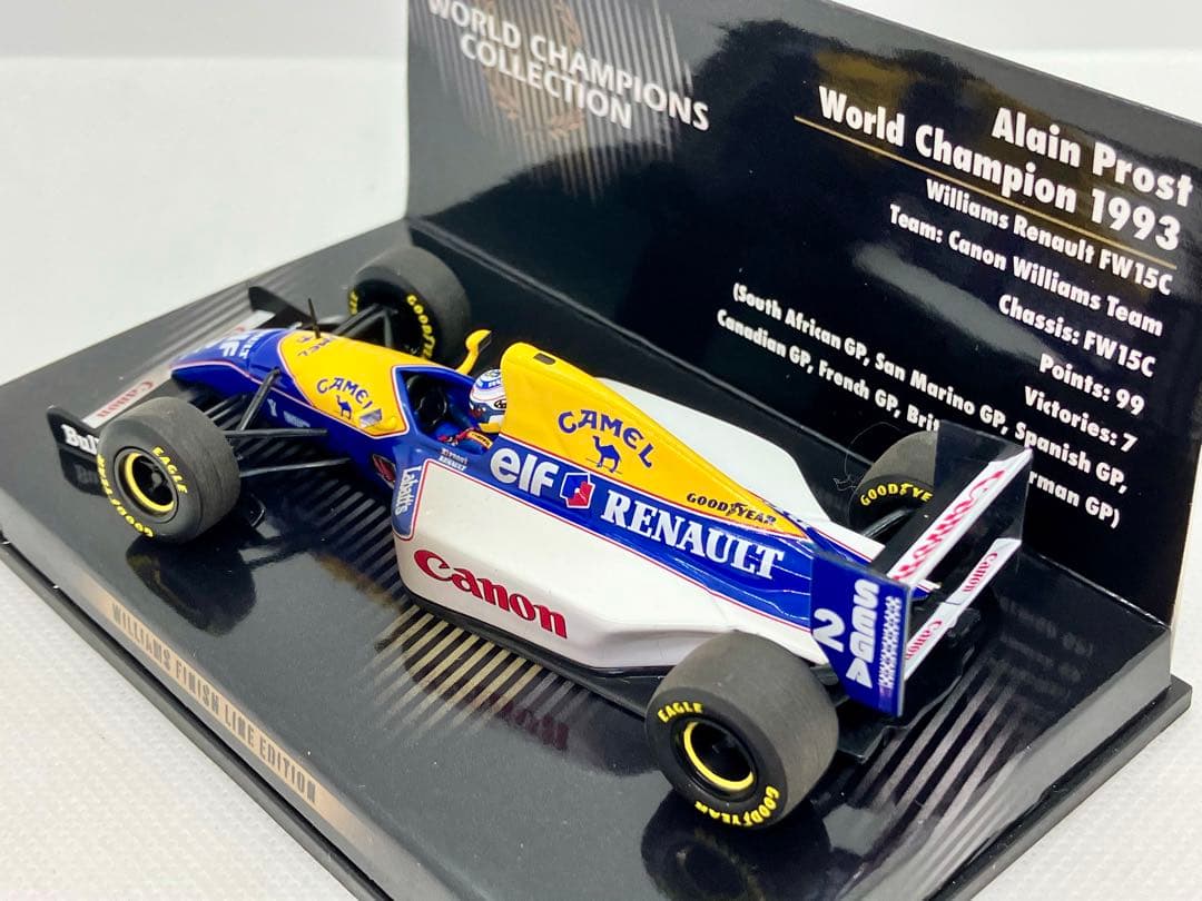 ★ウィリアムズ ルノー FW15C★A.プロスト★1/43★キャメル タバコ仕様