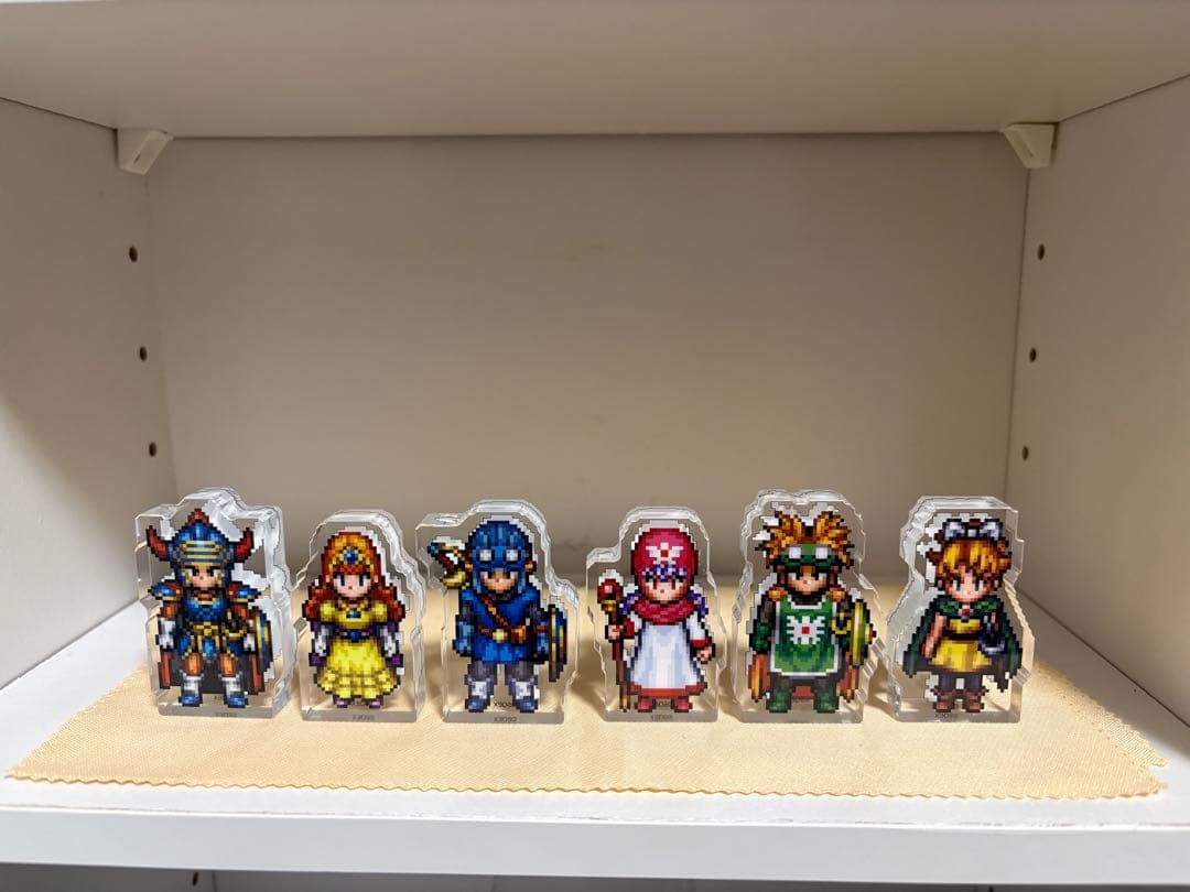 ドラゴンクエストⅠ.Ⅱ アクリルブロック 勇者 ローラ姫 ロトの子孫 勇者セット