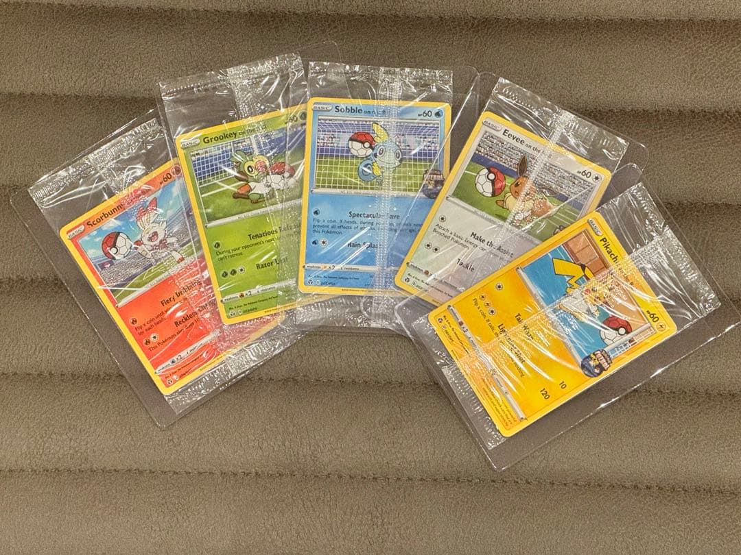 イギリス限定 5枚セットPikachu on the Ball プロモ