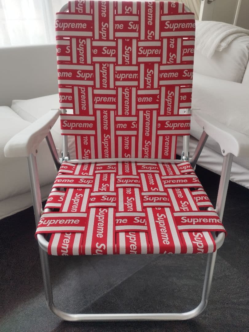 pain！ Supreme LAWN CHAIR RED 折りたたみチェア