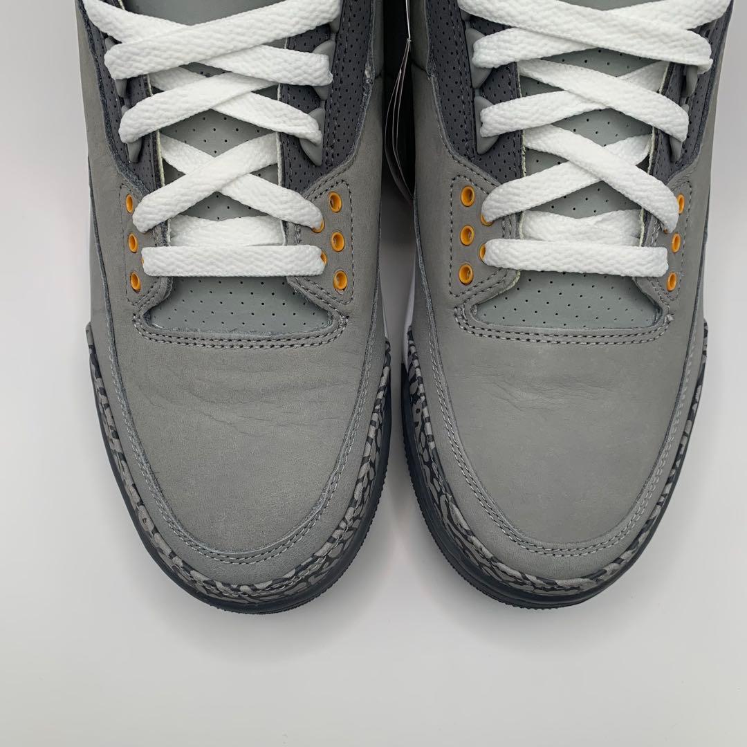 値下げAir Jordan 3 Retro グレー 27.5cm 新品未使用