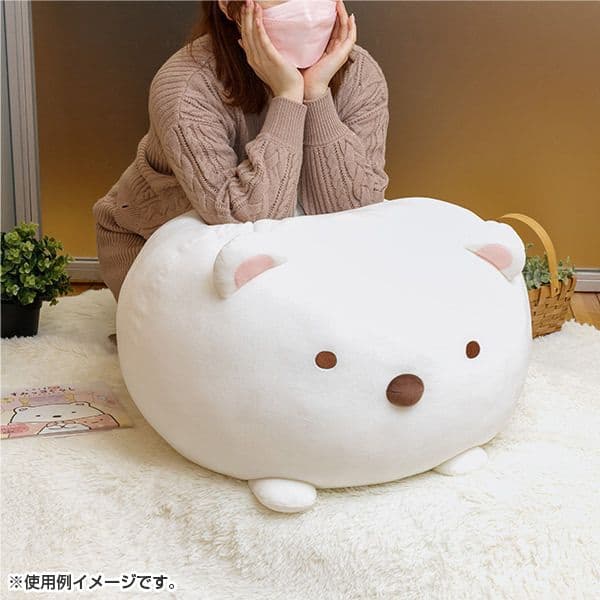 【受注生産・完売品】特大 スーパーもーちもち大福クッション しろくま