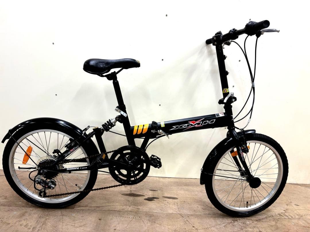 【折りたたみ自転車】20インチ シマノ6段変速・サスペンション付き