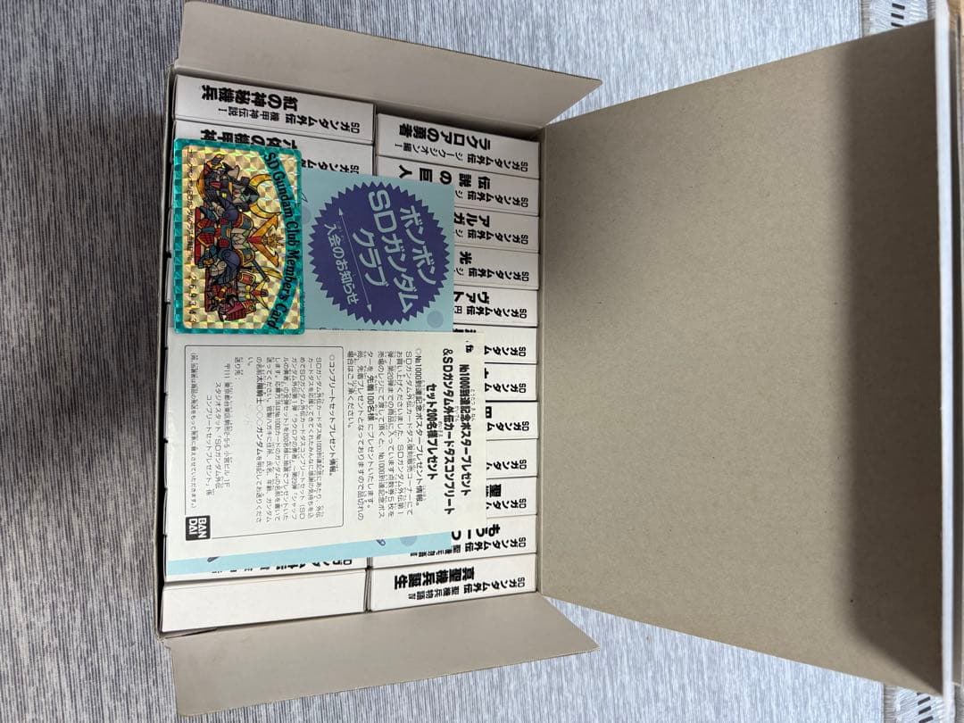 O*ン様 SDガンダム外伝 No.1000到達記念コンプリートセット 両面未剥が