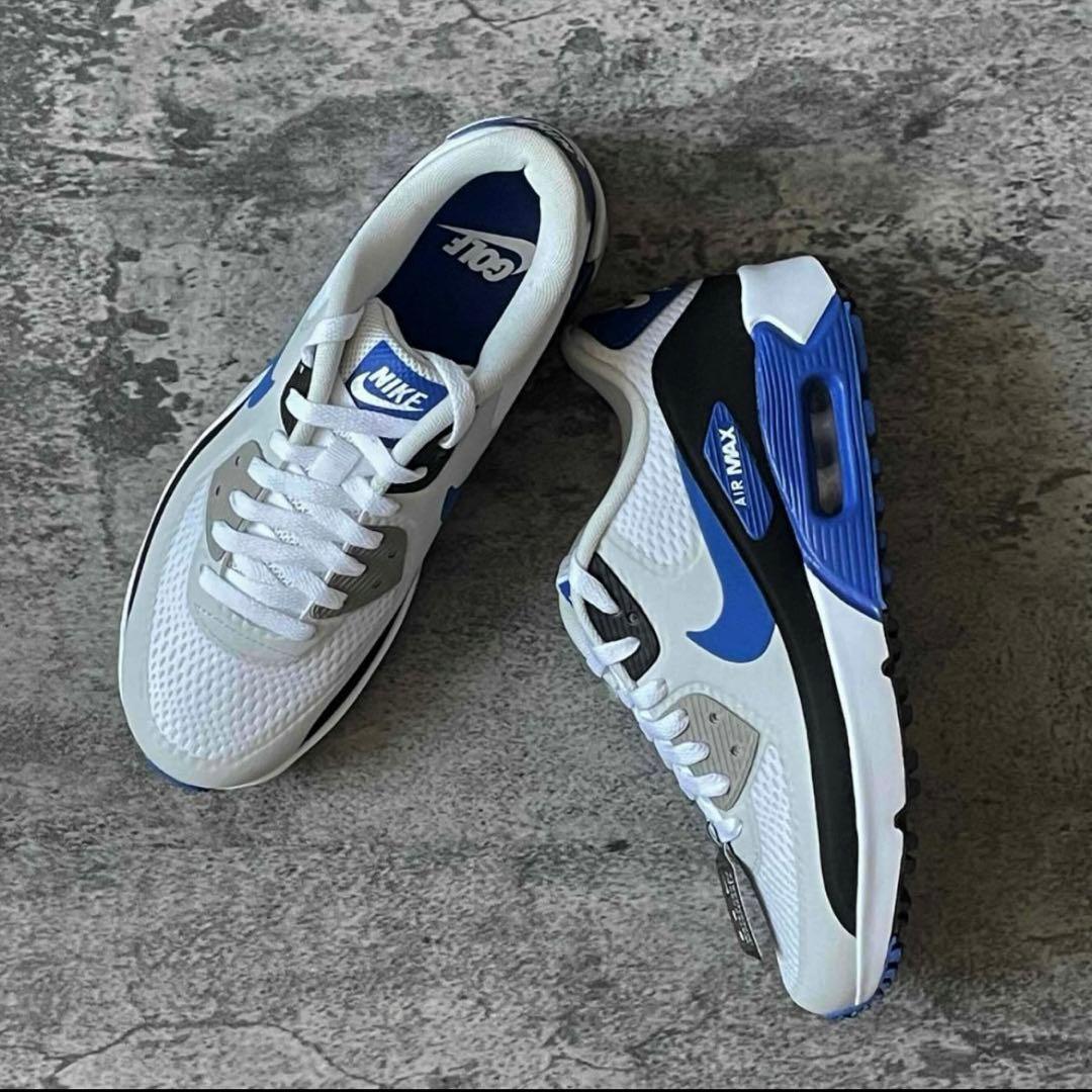 NIKE AIR MAX 90 G 青 24.5 ナイキ エアマックス ゴルフ
