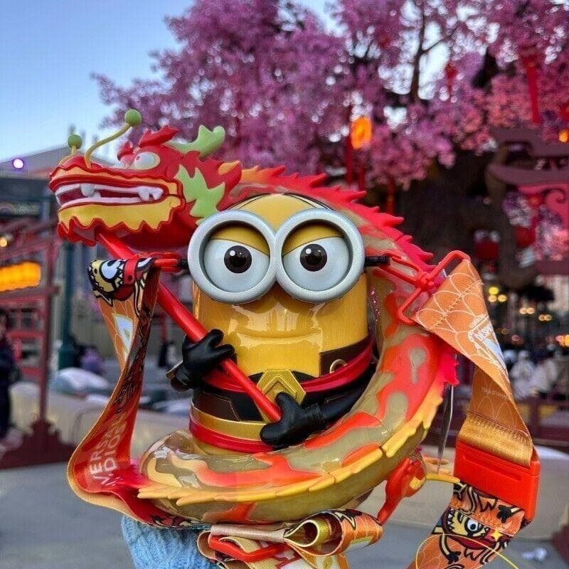 USJ ユニバーサルスタジオ 北京限定 ミニオン 龍 辰年 ポップコーンバケット