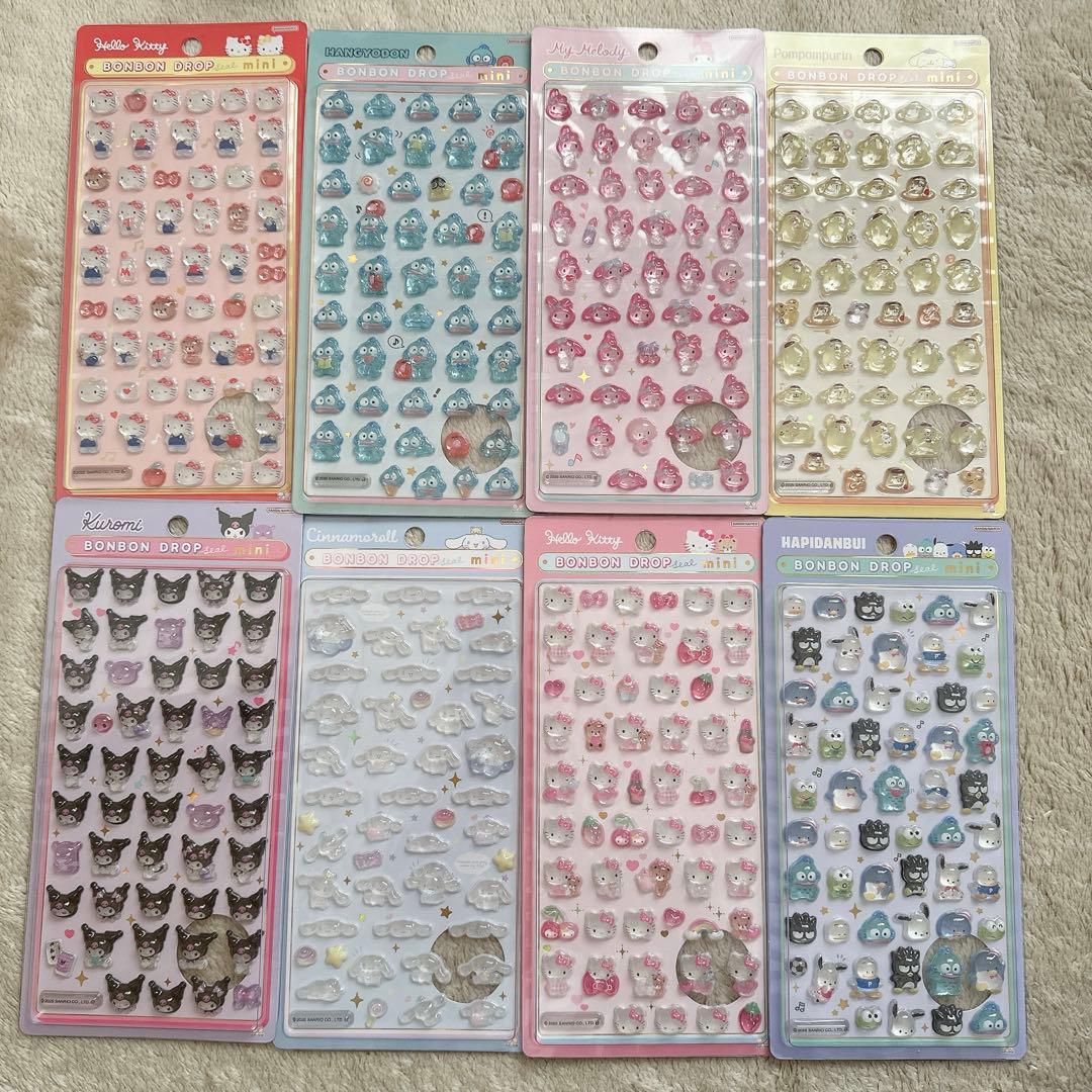 サンリオ　ボンボンドロップシール　まとめ売り　21枚