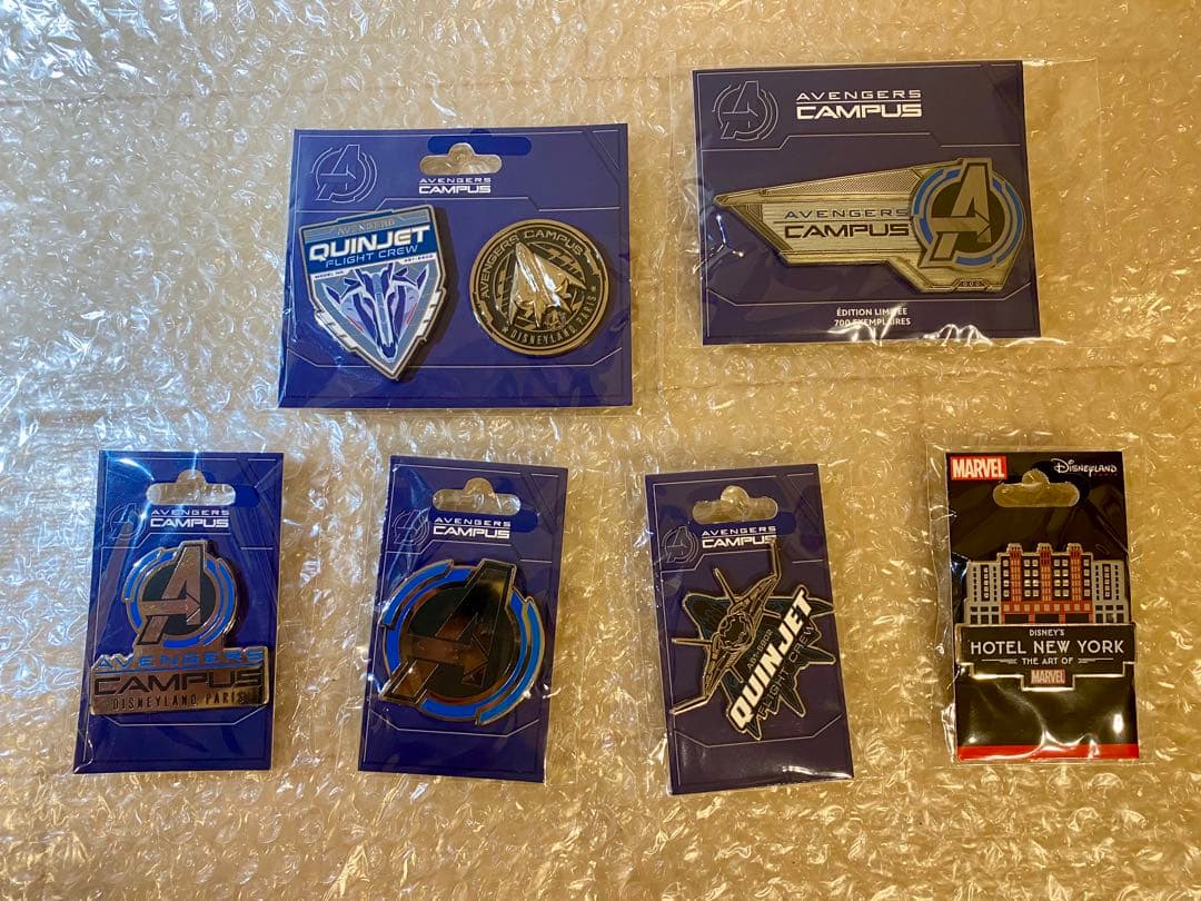 アベンジャーズキャンパス　ピンバッジ　フランス　マーベル