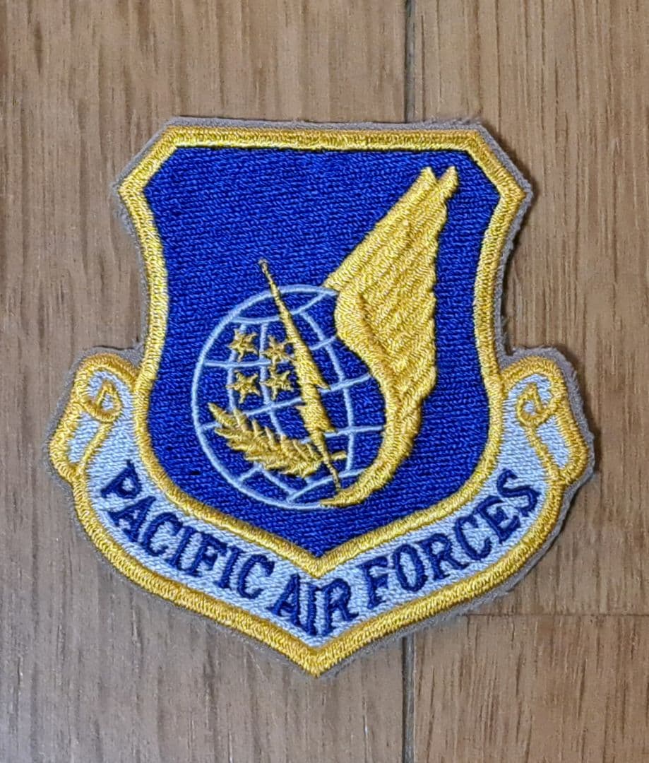 【値下げ】アメリカ空軍 嘉手納基地 PACAF 刺繍 パッチ