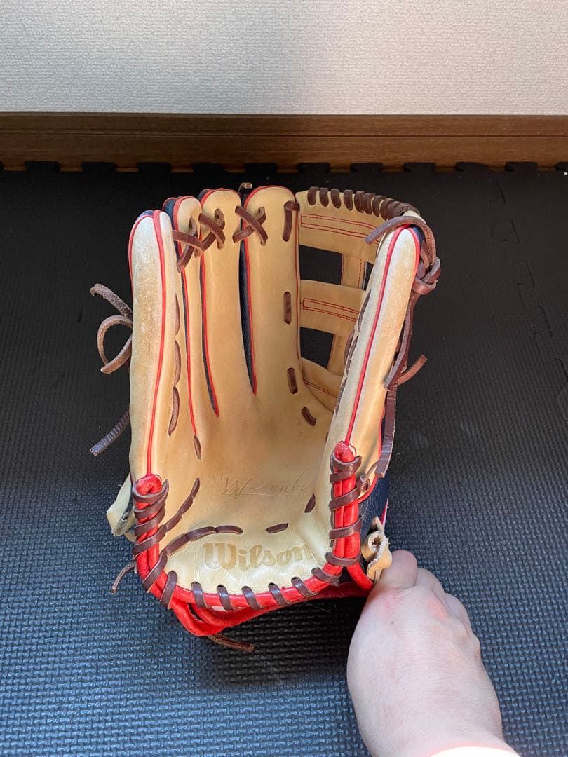 ウィルソン　軟式グローブ　外野手用　左利き
